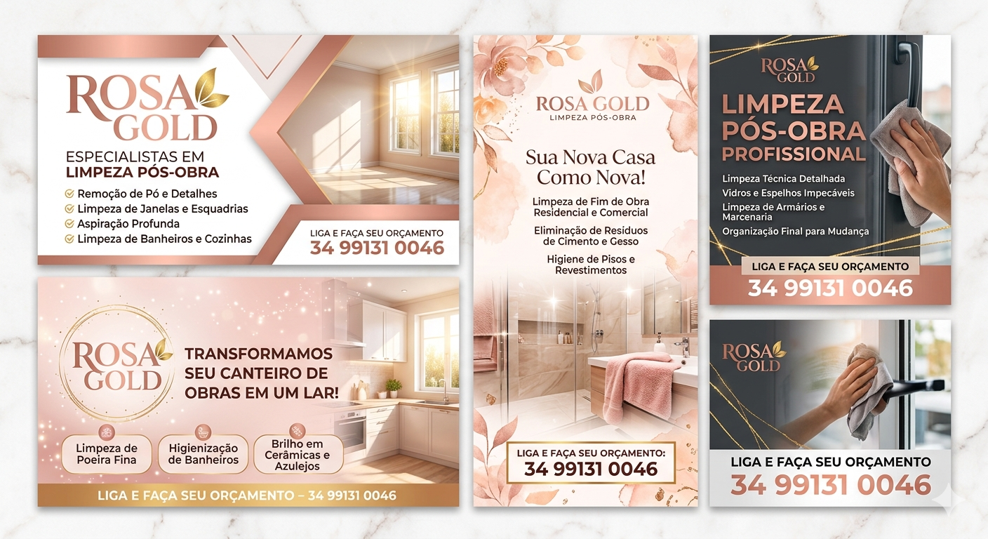 Rosa gold Limpeza pós obra portfolio 7