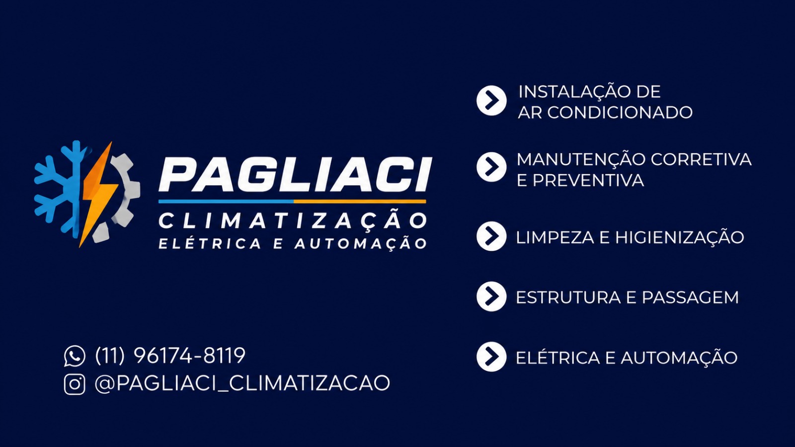 Pagliaci Climatização Elétrica e Automação portfolio 3
