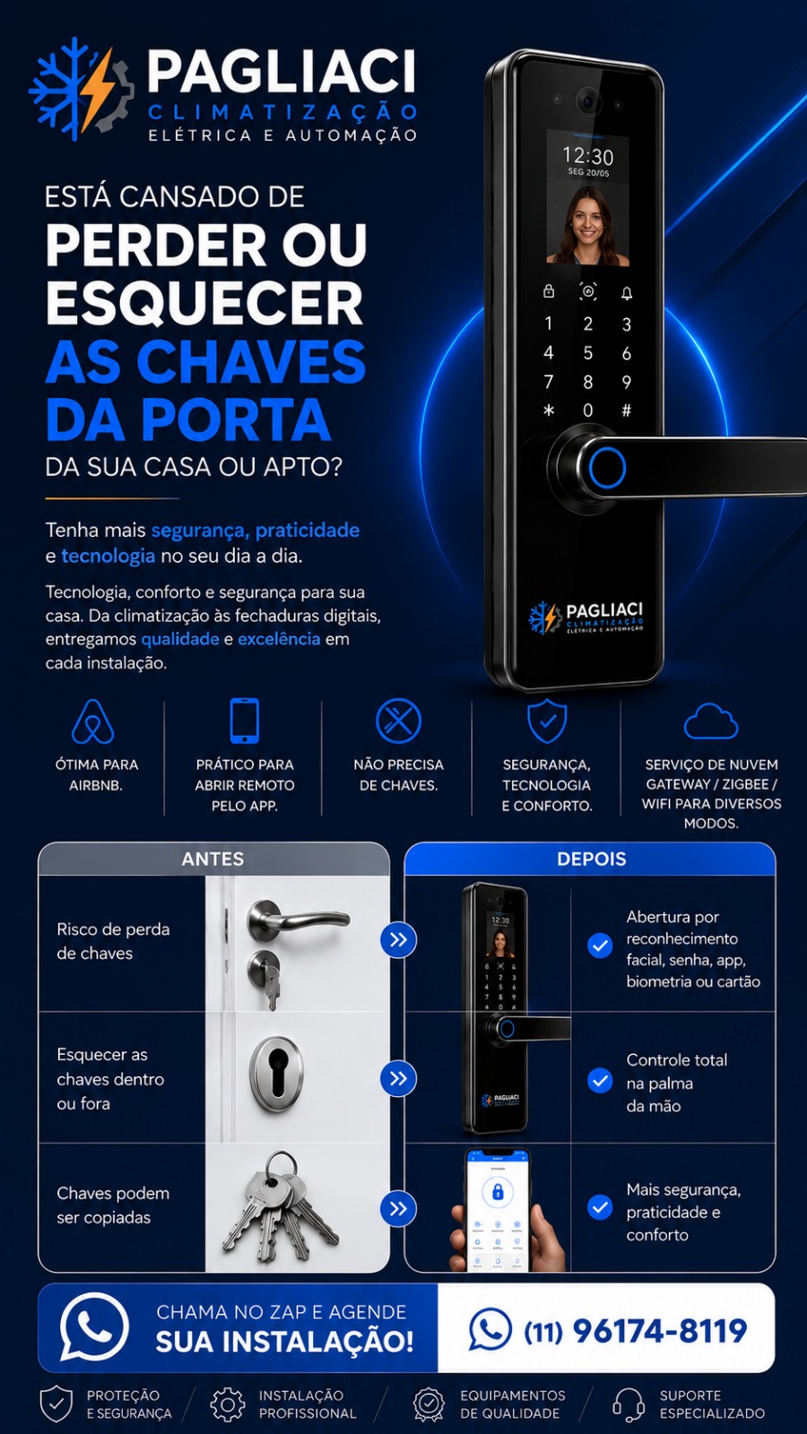 Pagliaci Climatização Elétrica e Automação portfolio 2