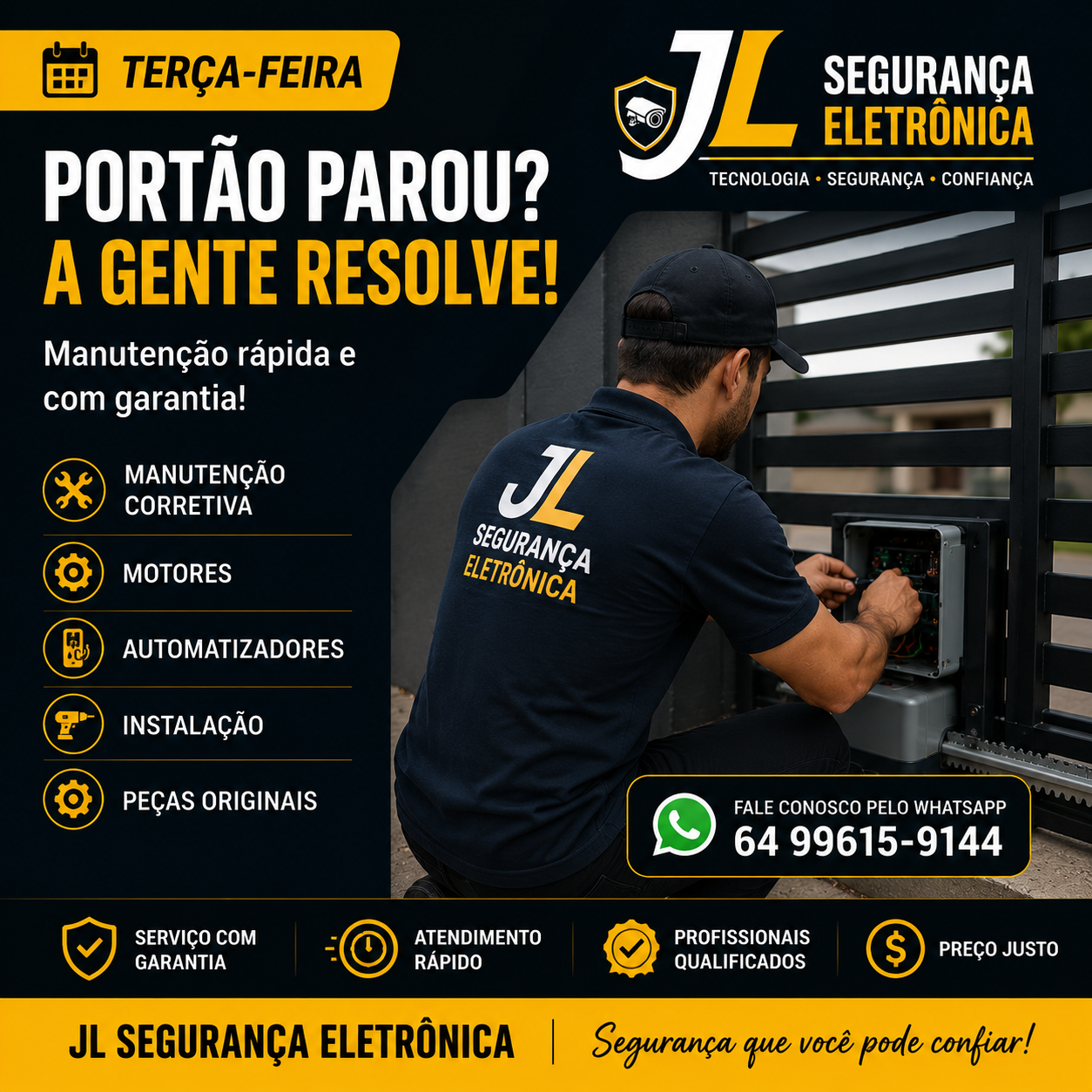 JL Segurança Eletrônica e serviço portfolio 7